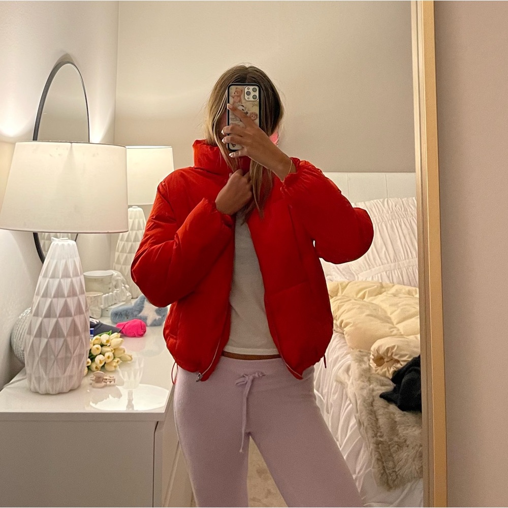 H&M red puffer